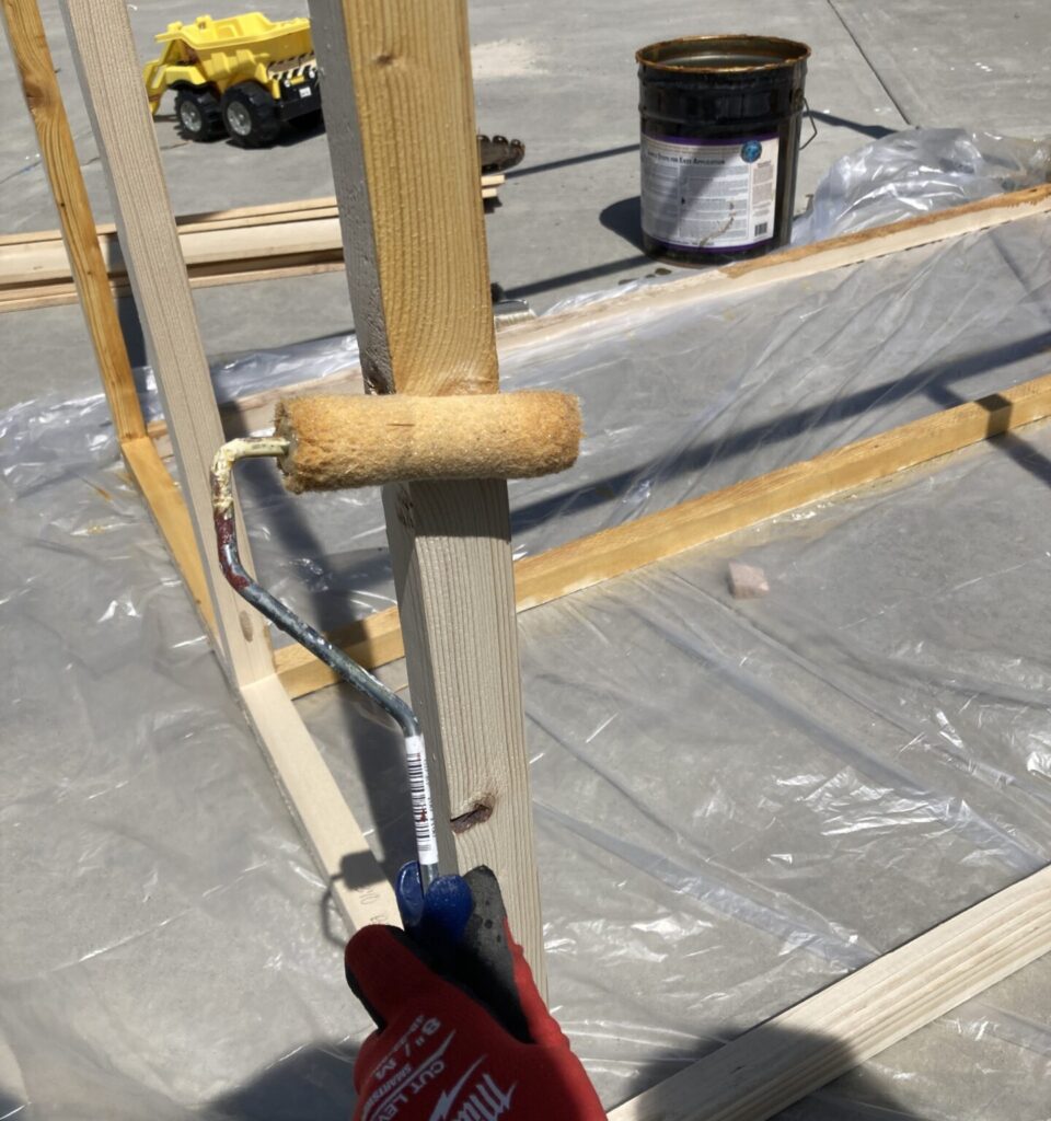 Sealing wood for diy outdoor toy storage