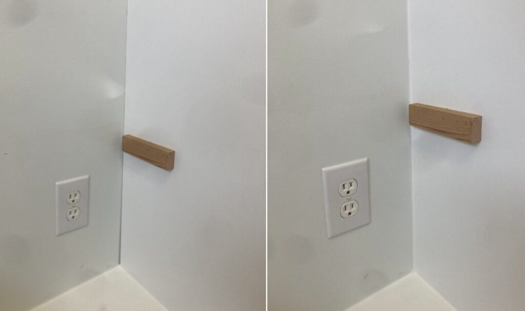 caulking before and after