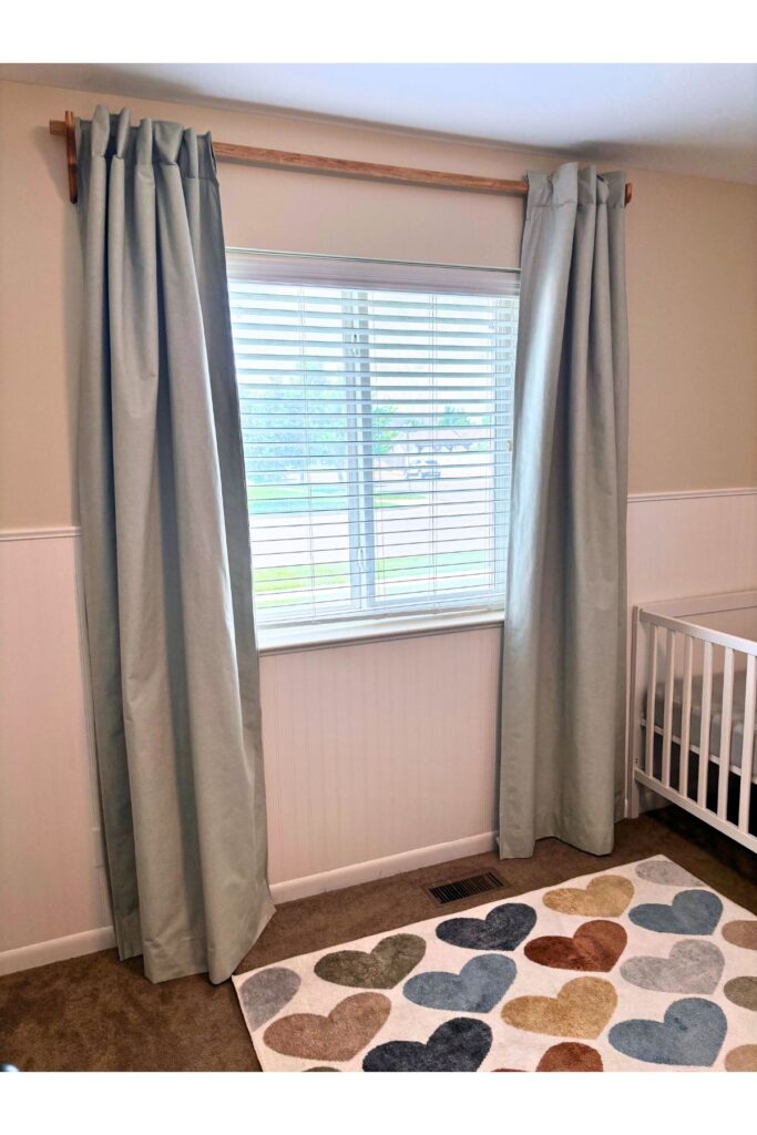 diy curtain rod black out curtains